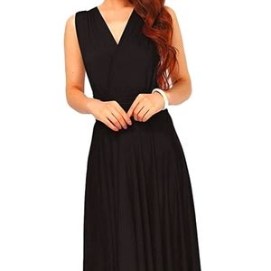Black High Low Convertible Dress